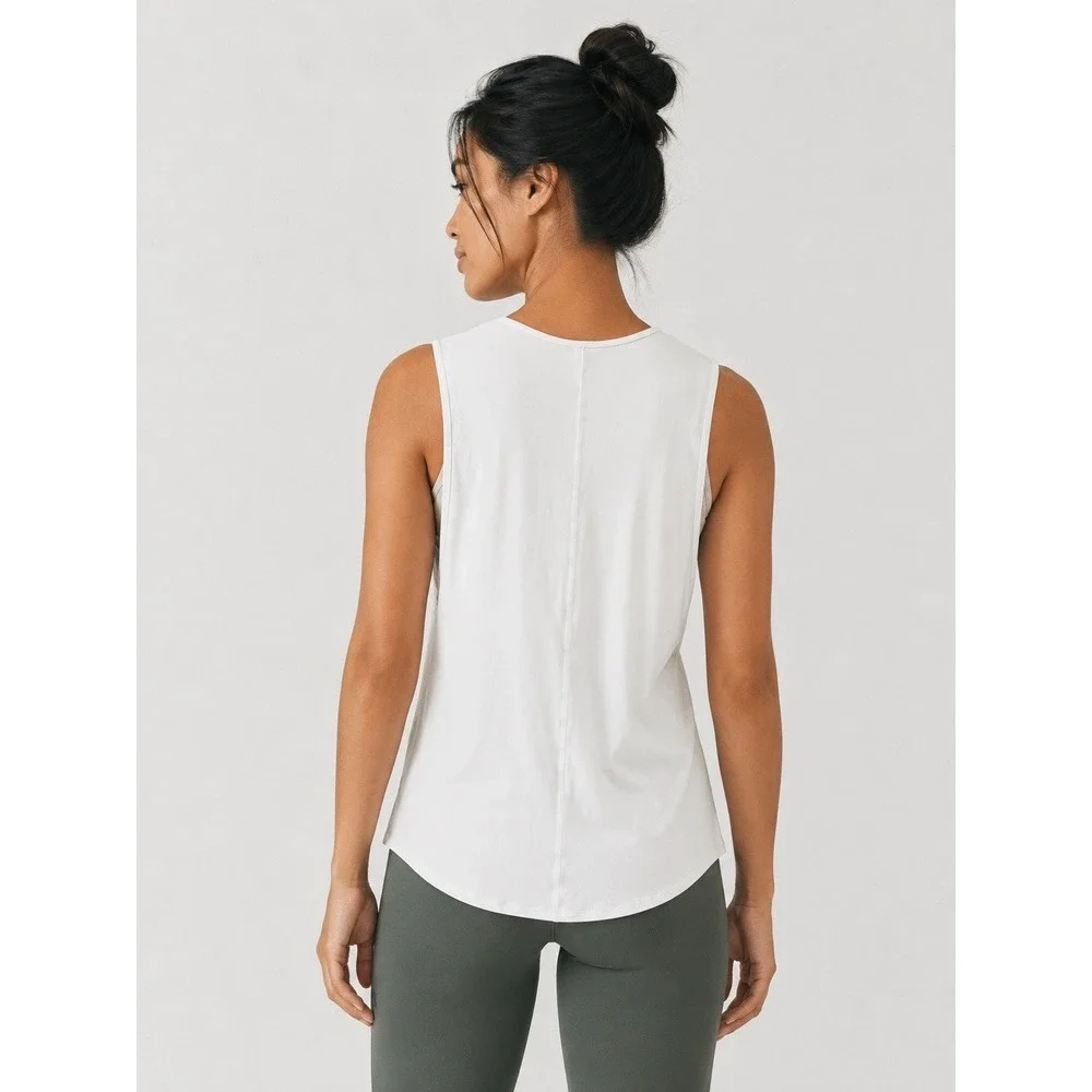 Lululemon Orange Theory Flow Y 2-in-1 Yoga Tank. White Opal. Sz 14. NWT - Picture 2 of 13